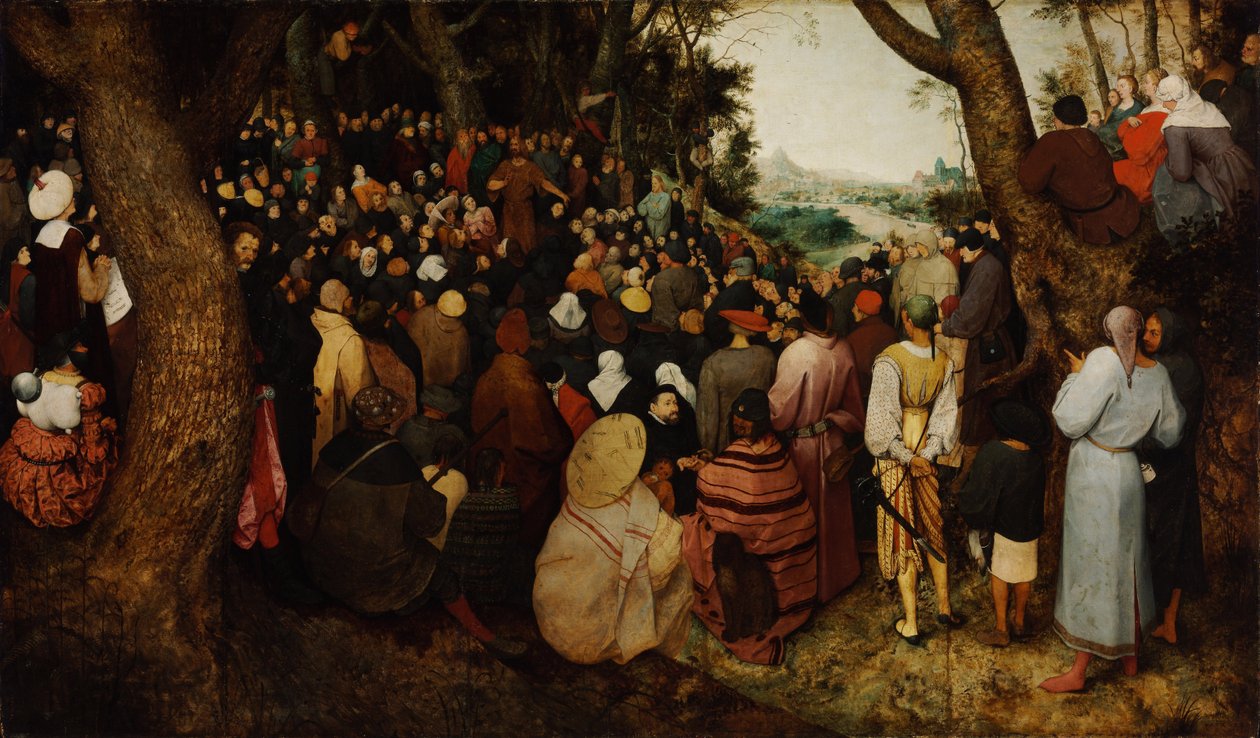 The Sermon of Saint John the Baptist by Bruegel