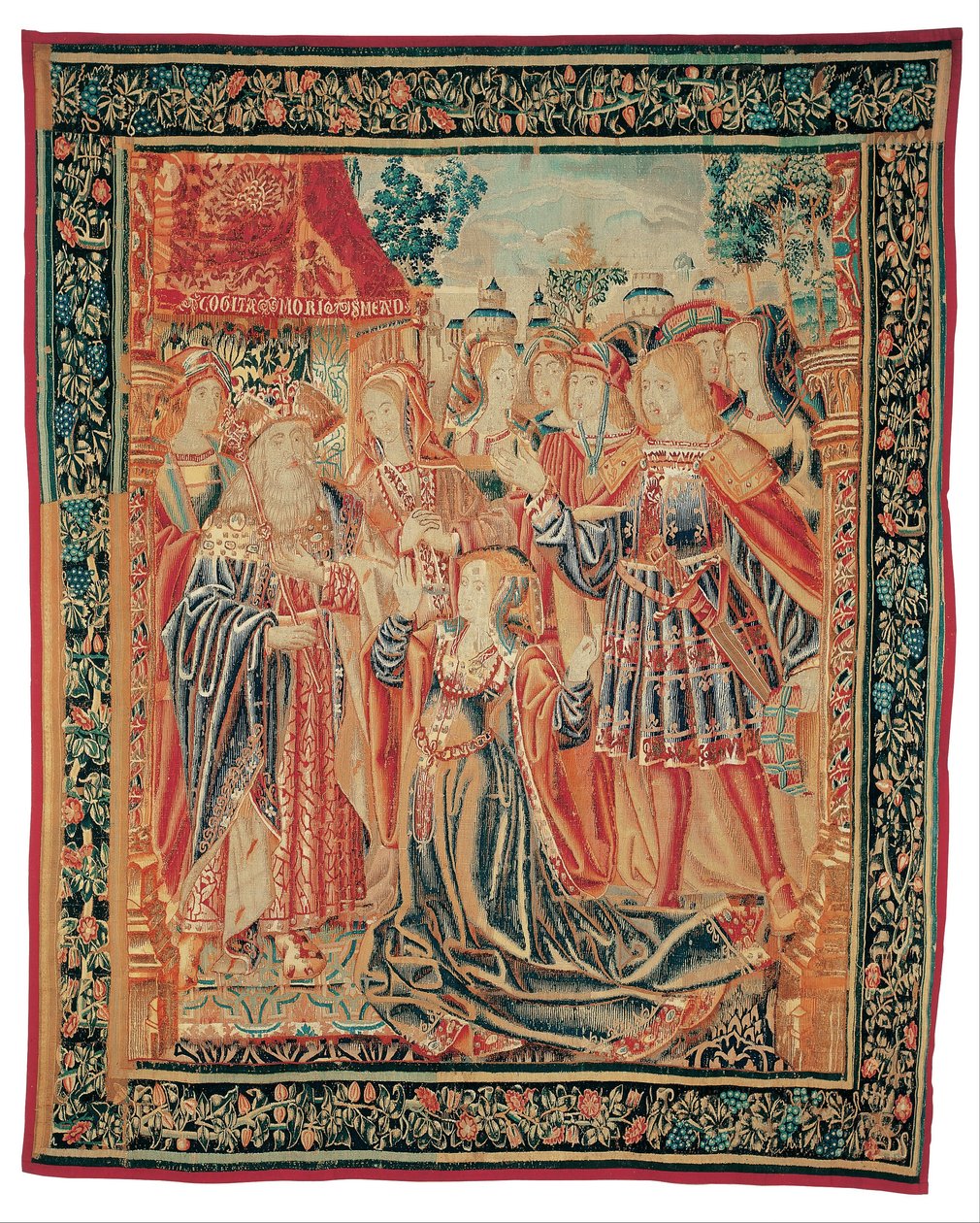 The Story of Troy. Cassandra Intercedes Before Priam to Obtain a Pardon for Paris by Brussels Manufactory