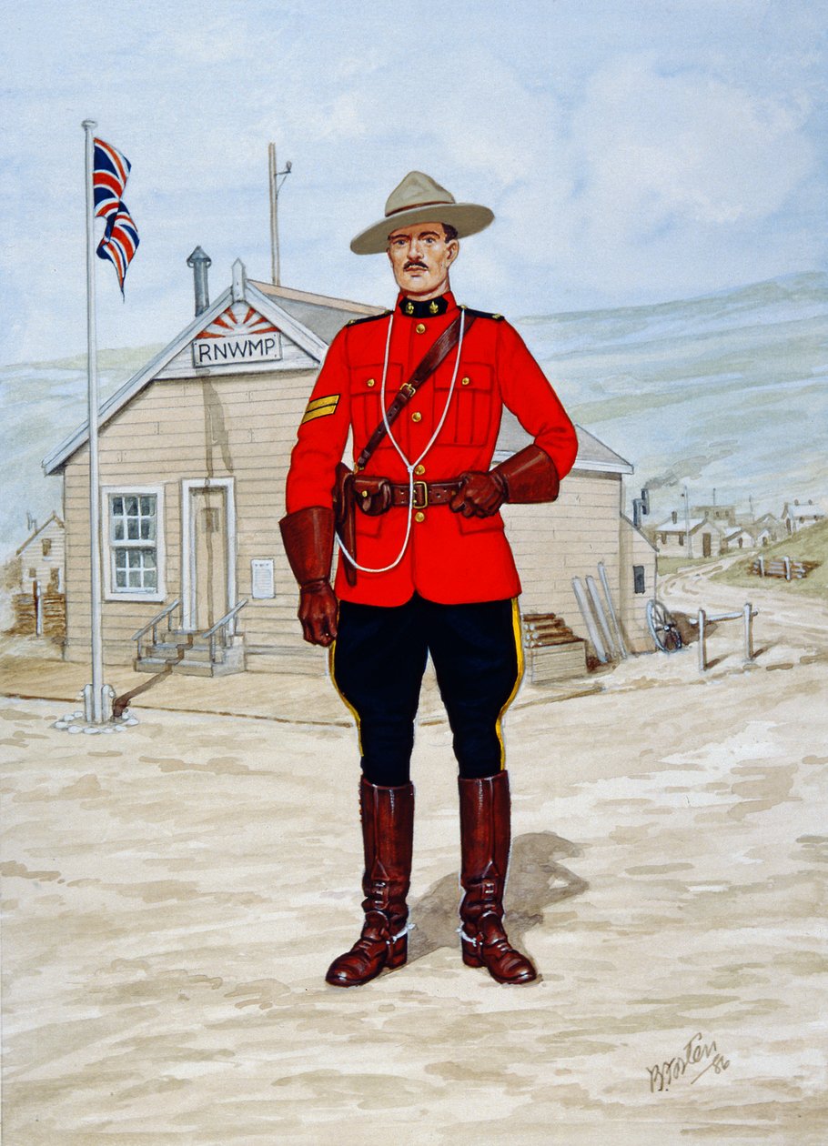 Corporal of the North-West Mounted Police in 1905 by Bryan Fosten