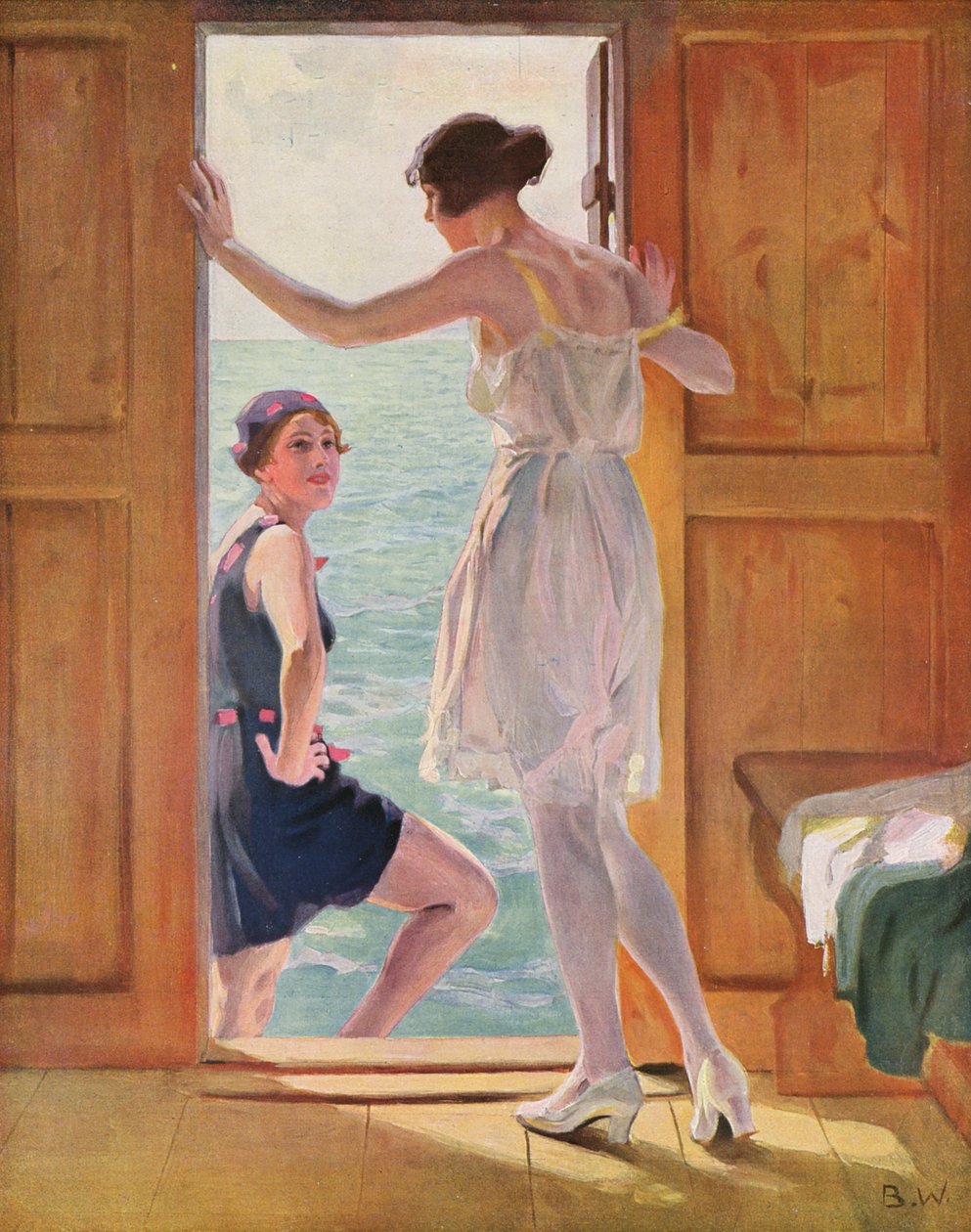 At the Seaside by Brynolf Wennerberg