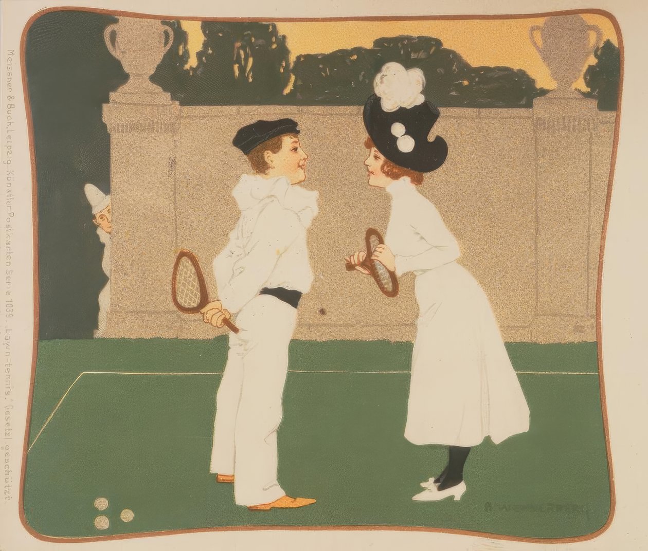 Acquaintance on the Tennis Court by Brynolf Wennerberg