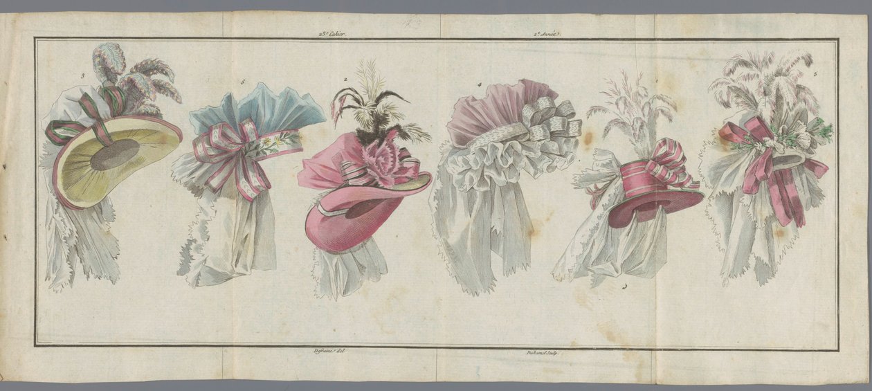 Magazine of New French and English Fashions, July 20, 1787, 25th Booklet, 2nd Year by Buisson