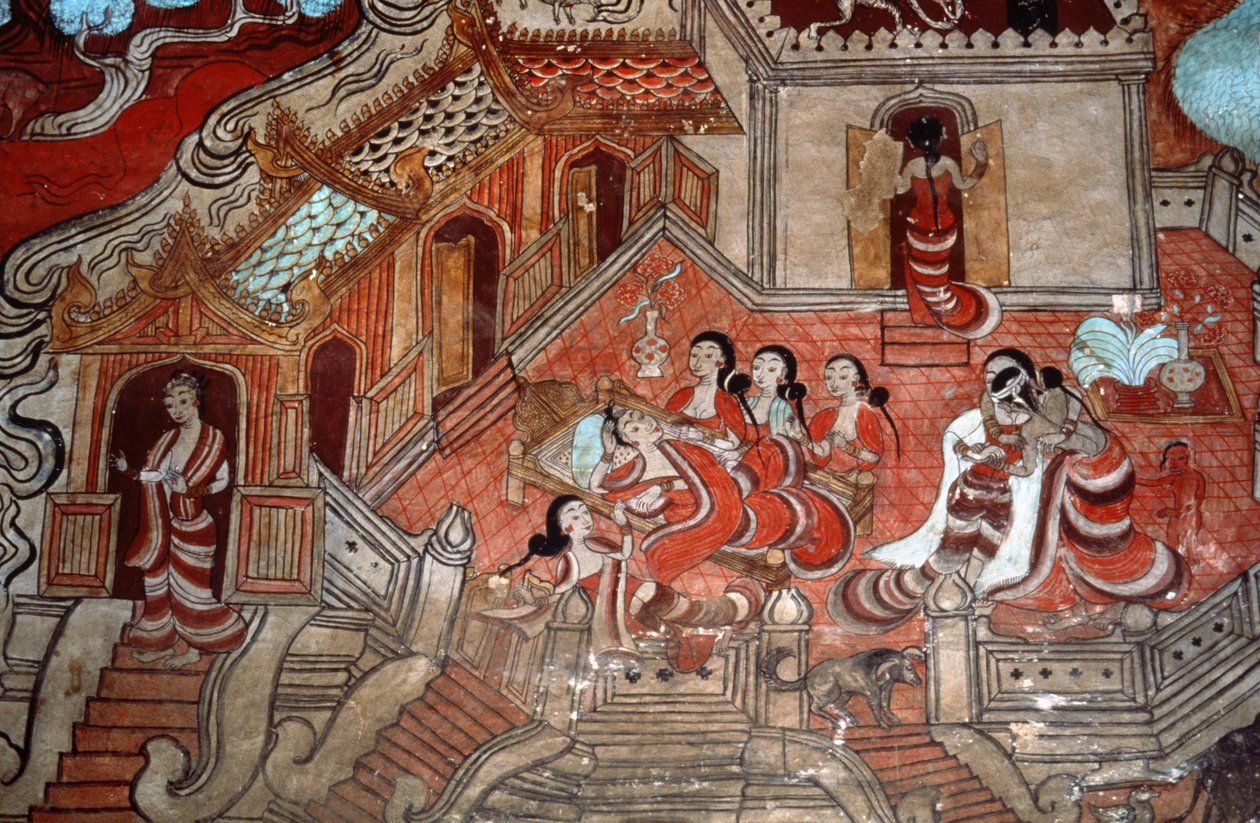 Scenes from the Life of a Bodhisattva, 1776 by Burmese School