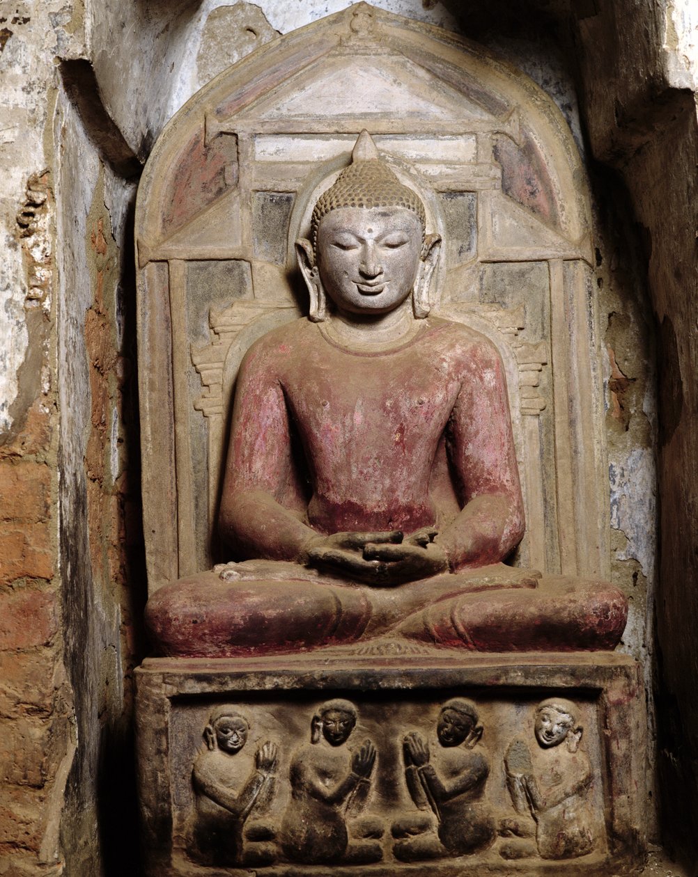 Seated Buddha in meditation by Burmese School