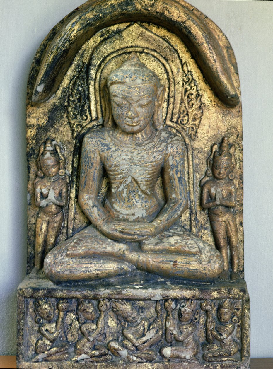Seated Buddha in meditation by Burmese School