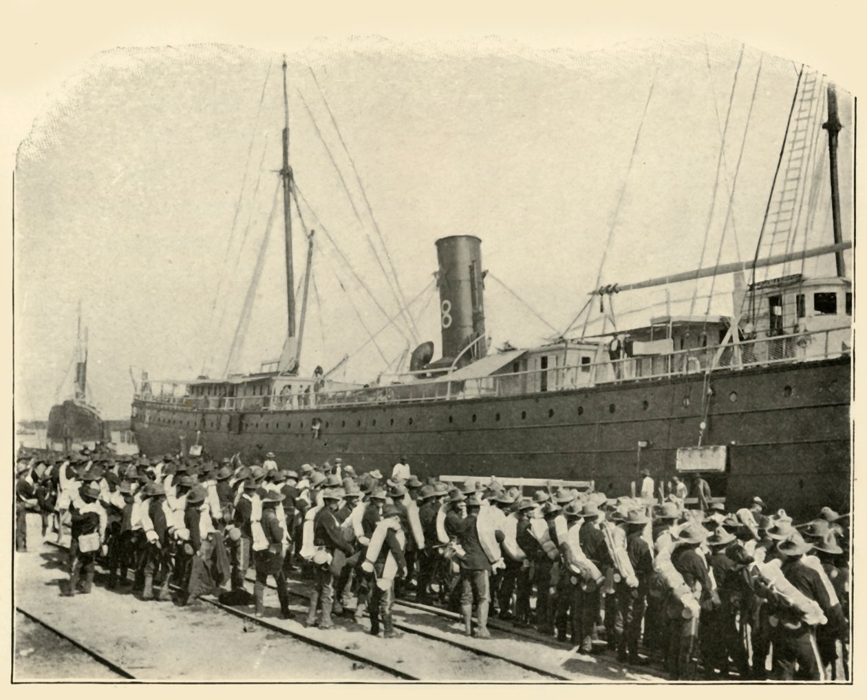 16th Infantry Embarking, Spanish-American War, June 1898, 1899 by Burr McIntosh