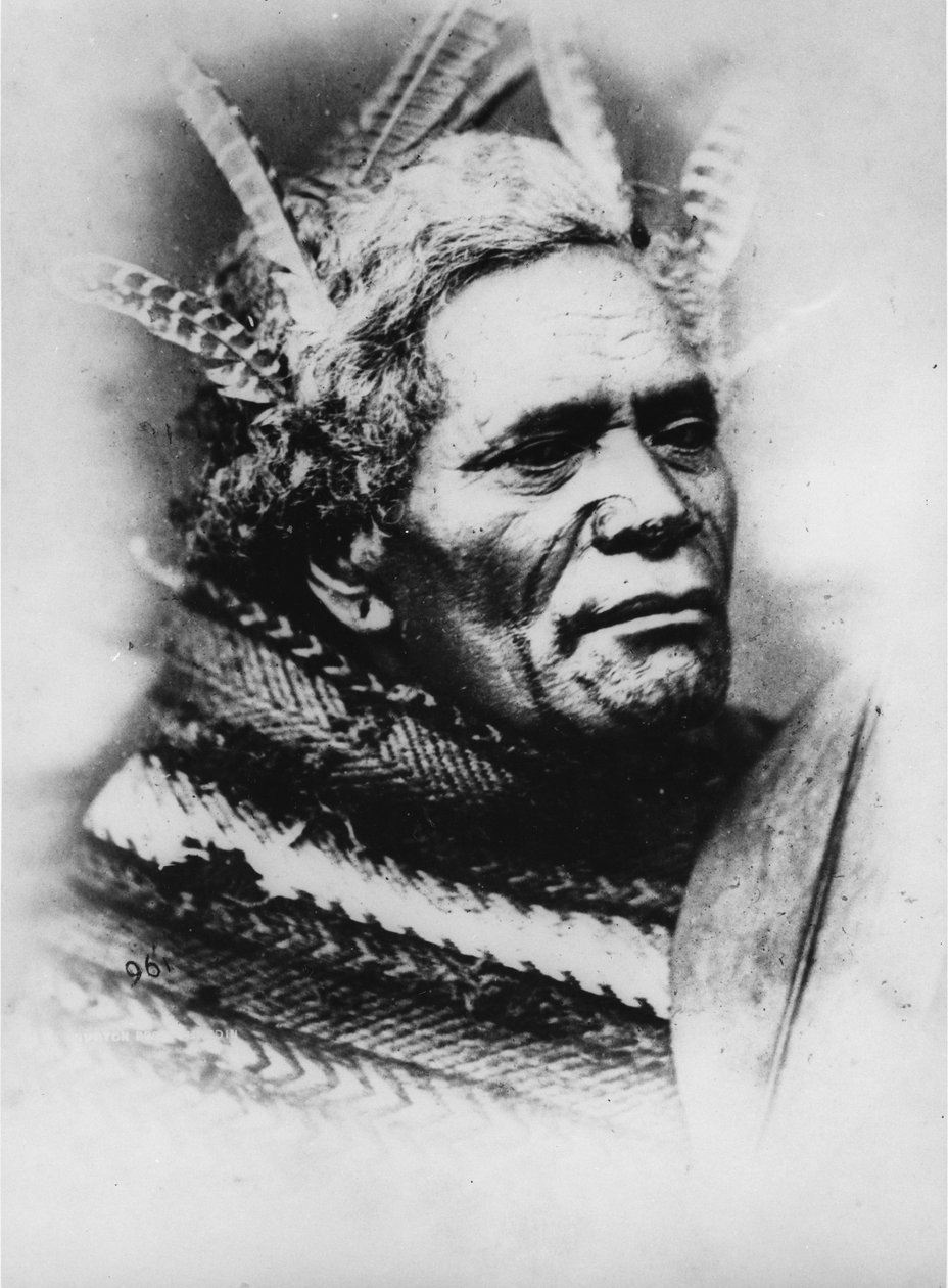 Maori Man, c.1880s by Burton Brothers Studio