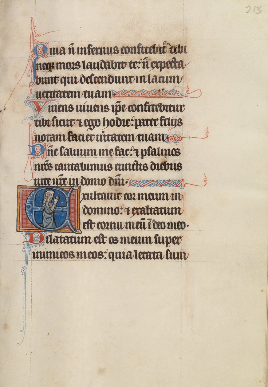 Initial E: A Woman in Prayer by Bute Master
