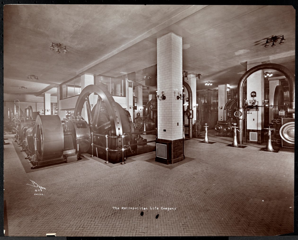 A Mechanical Equipment Room at the Metropolitan Life Insurance Co. at 23rd Street and Madison Avenue, New York by Byron Company