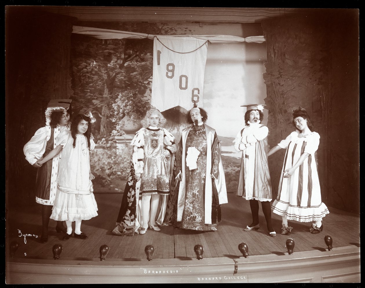 A Scene from an Amateur Revue Titled Barnardesia Presented at Barnard College, New York by Byron Company