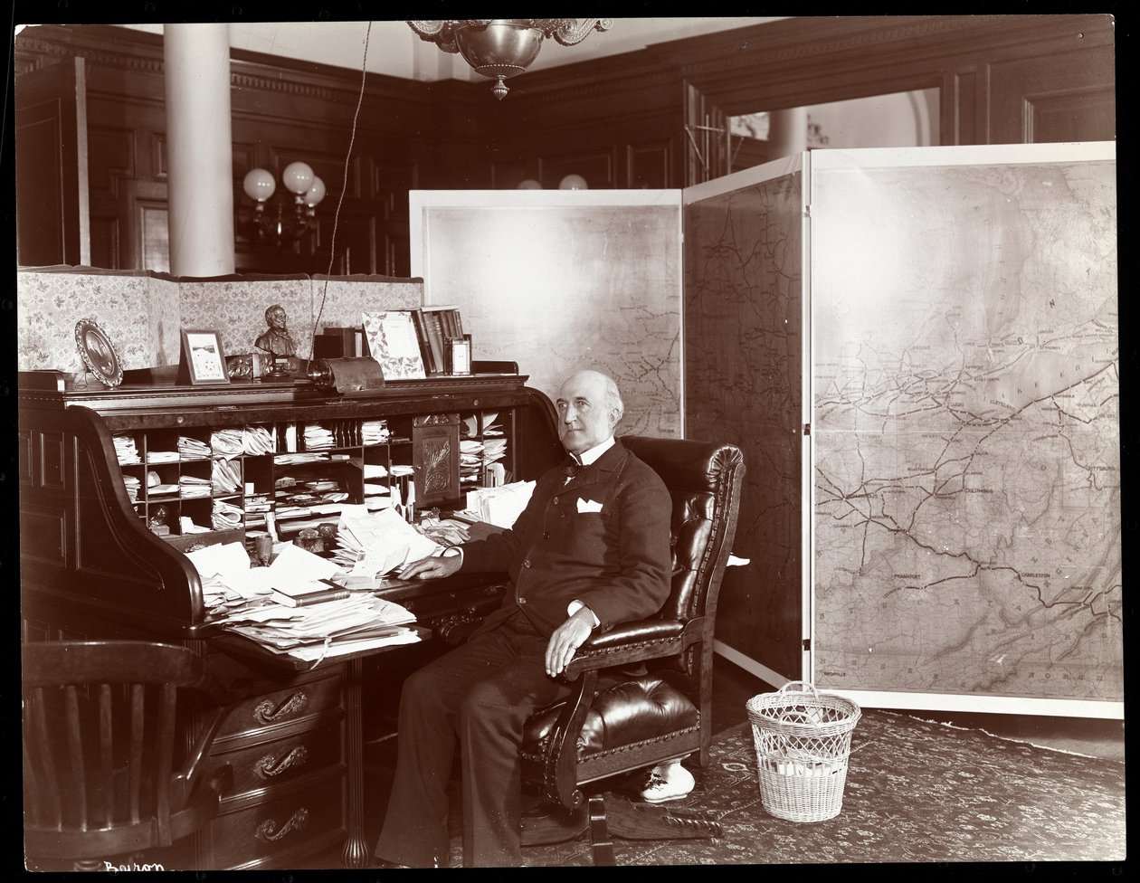 Chauncey Depew in his office, New York, 1898 by Byron Company