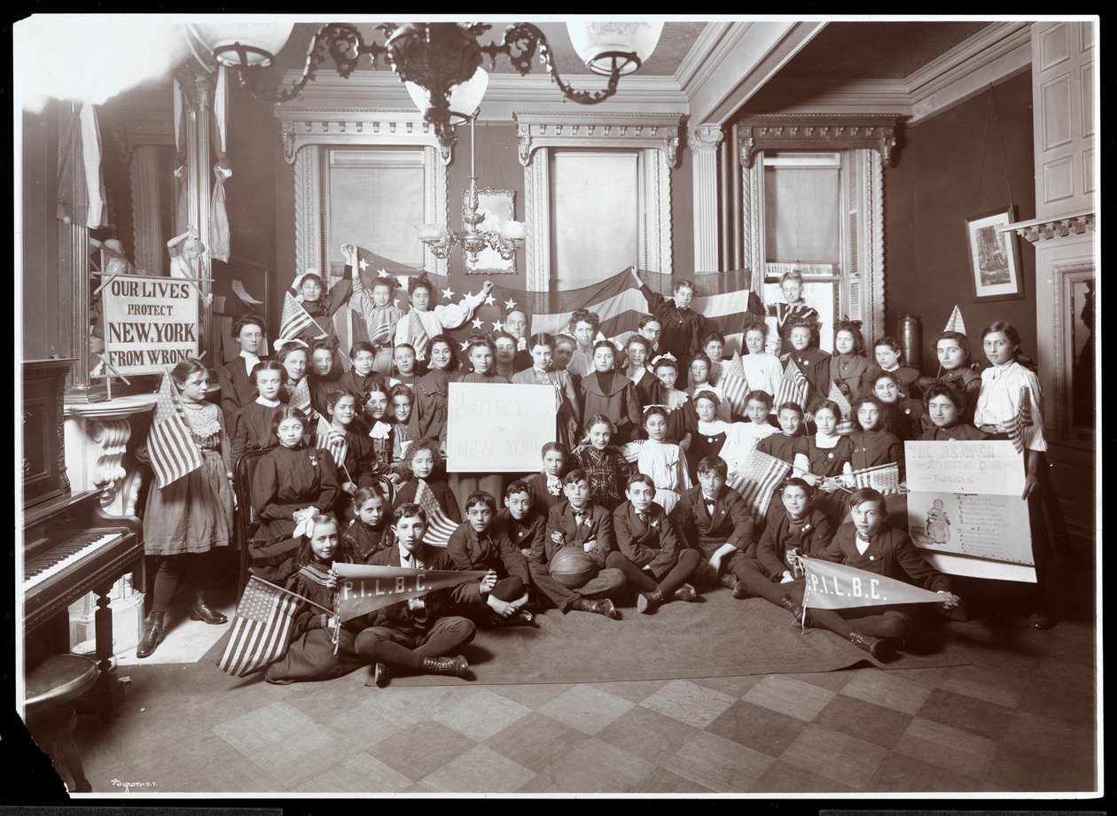Group of young men and women posed at the People