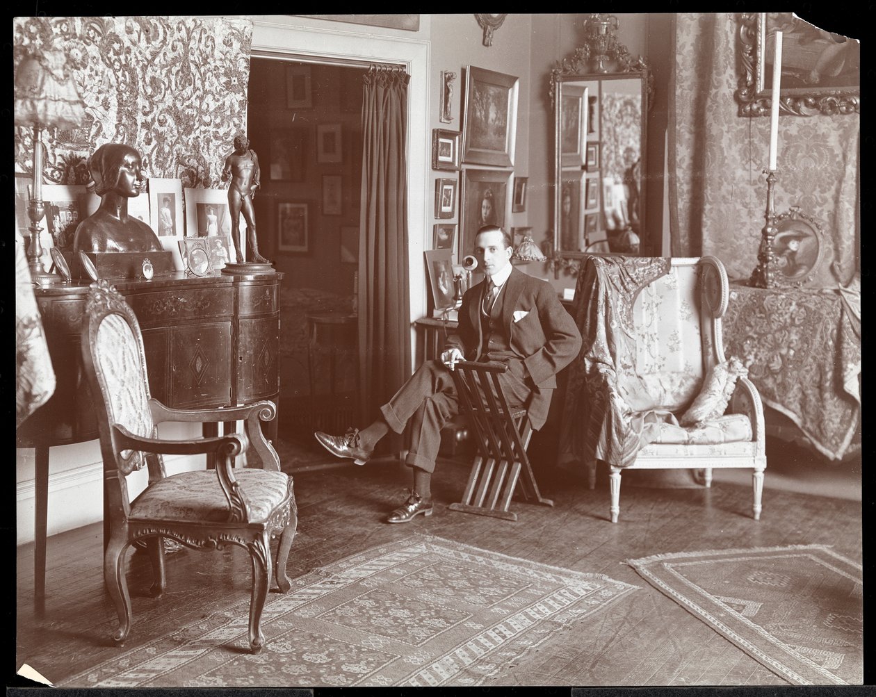 Malcolm Strauss in His Studio in New York, c.1895 by Byron Company