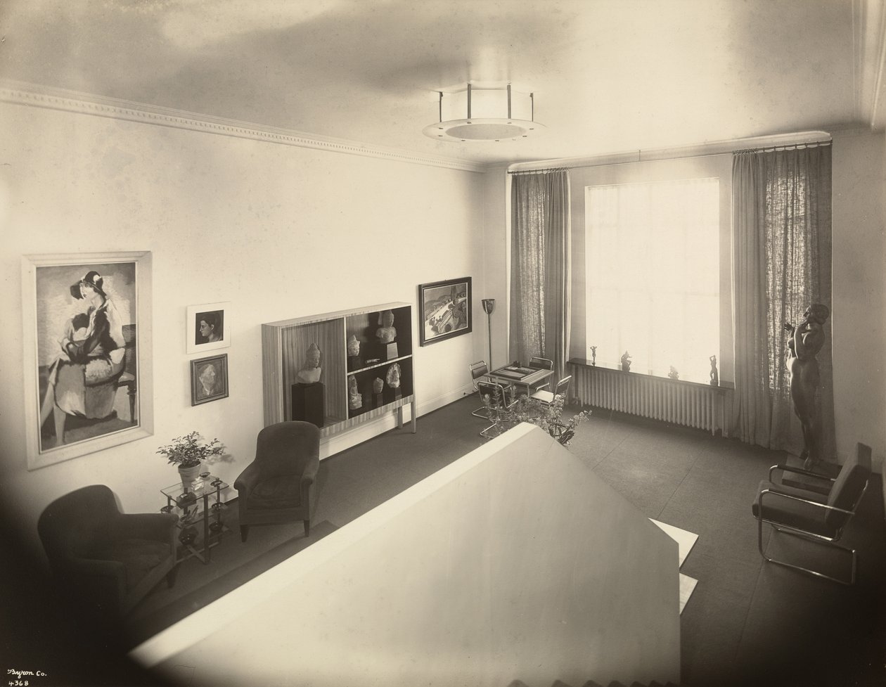 The living room in the home of Mr. John A. Dunbar, 50 East 77th Street, New York, 1931 by Byron Company