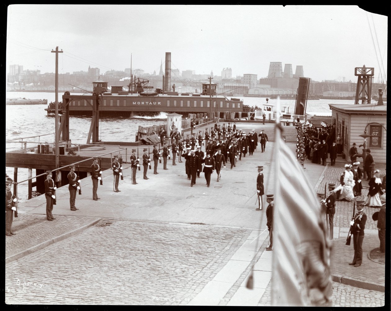 View of Prince Louis of Battenberg arriving at Governor