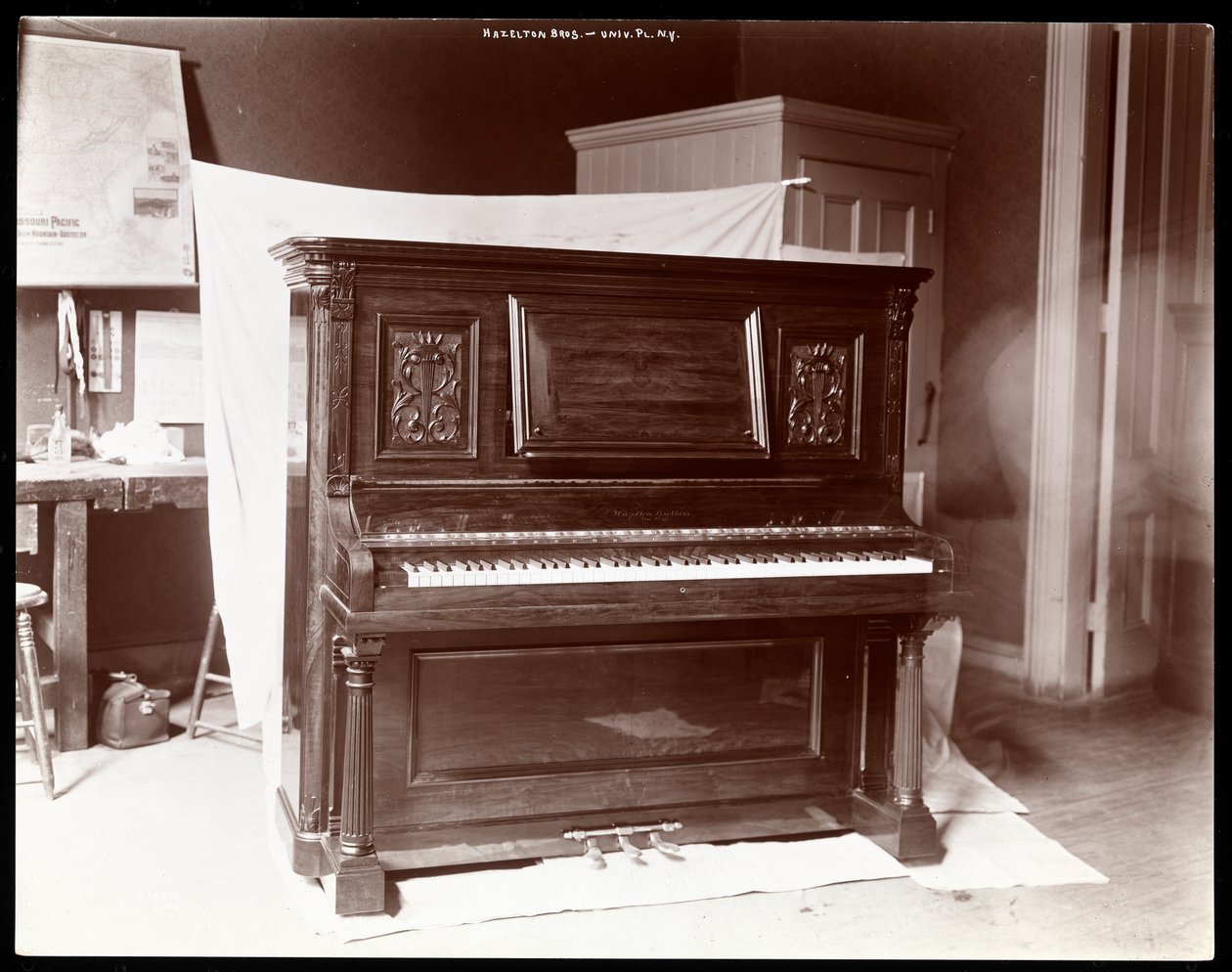 A Piano by Hazelton Brothers Piano Co. on University Place, New York by Byron Company