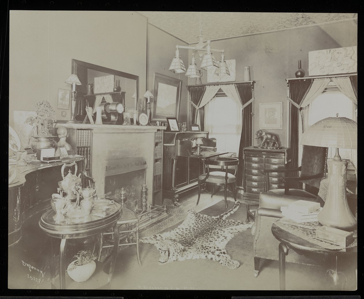 A Sitting Room in the Home of the Playwright Henry Martyn Blossom by Byron Company