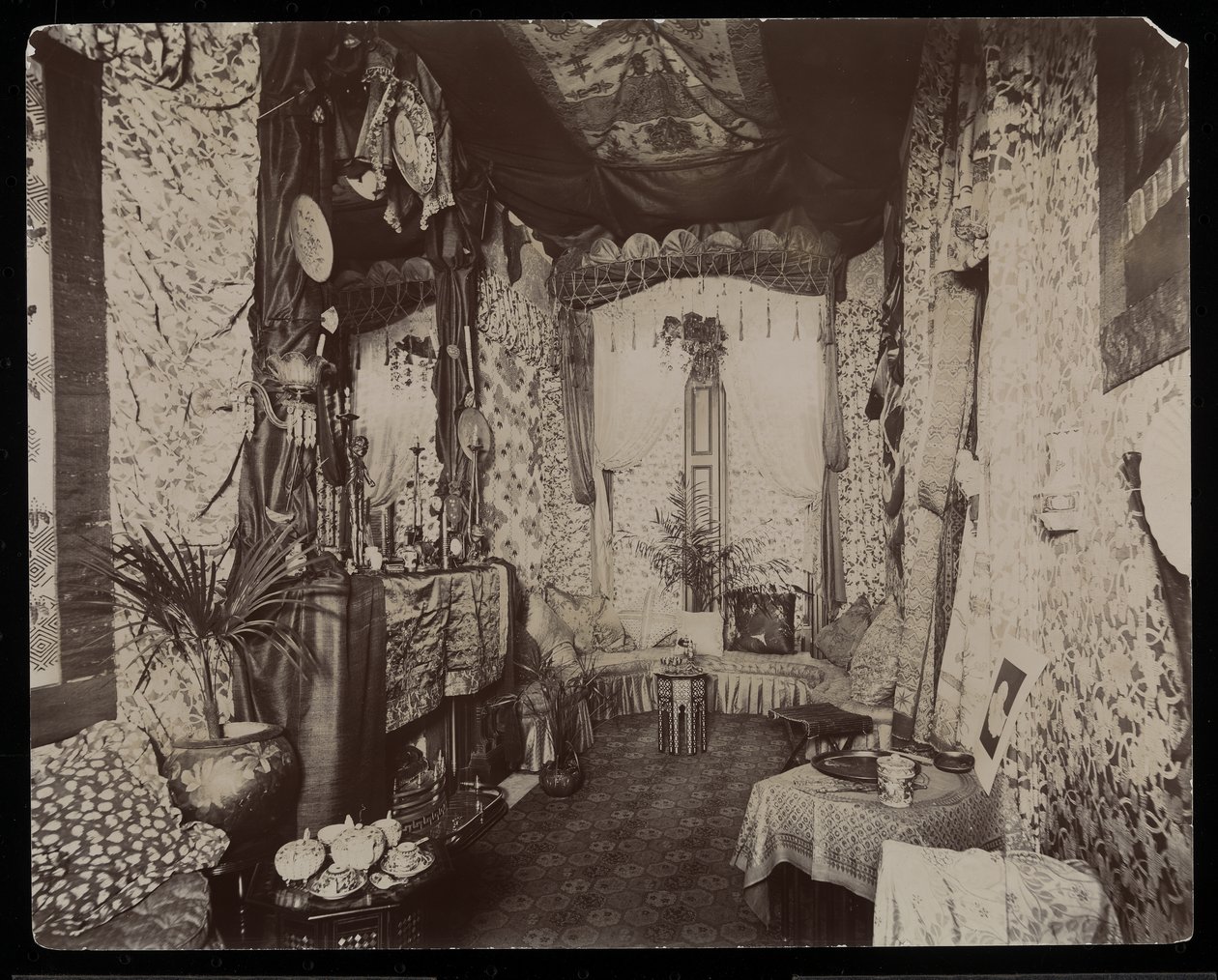 An Ornate Sitting Room in the Blakely Hall Residence at 11 West 45th Street, New York, 1896-98 by Byron Company