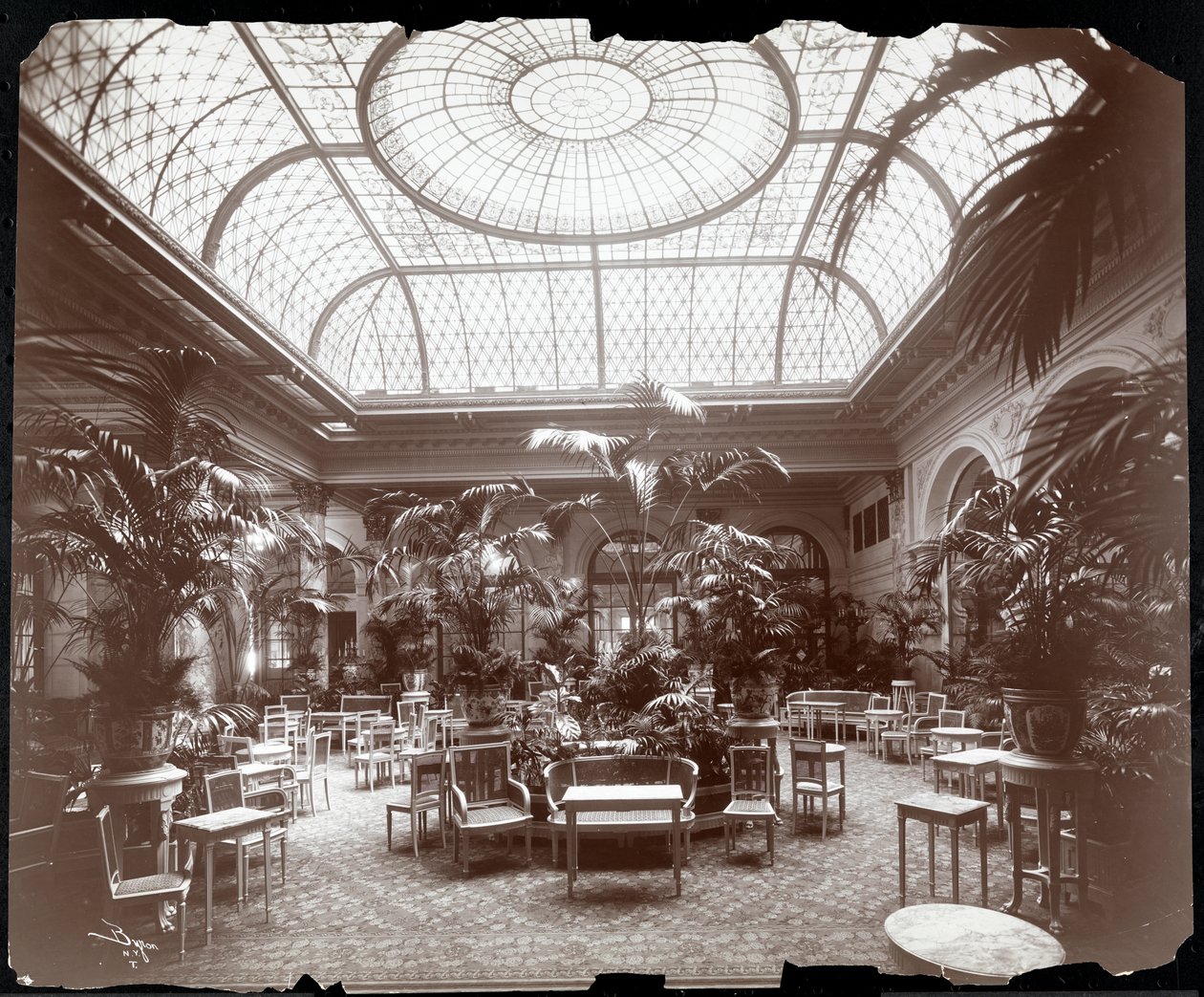 Lounge at the Plaza Hotel, c.1907 by Byron Company
