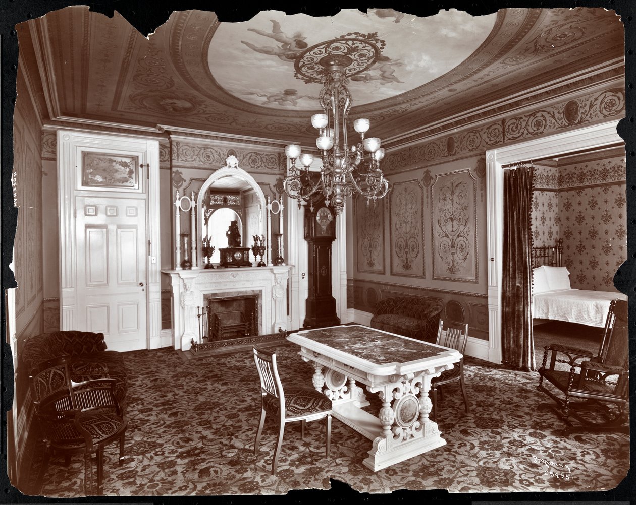 Private Sitting Room at the Hoffman House Hotel, 1907 by Byron Company