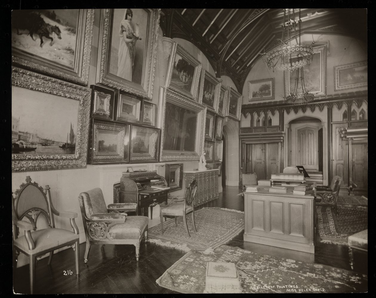 The art gallery of the Helen Gould estate at Tarrytown, New York by Byron Company