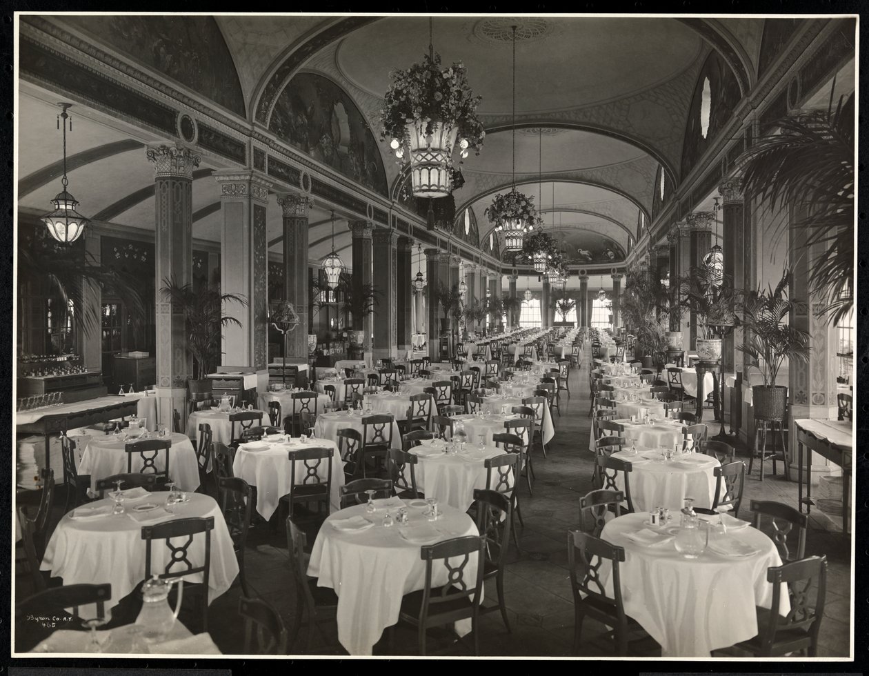 The Roof Garden Restaurant at the Hotel Pennsylvania, 1919 by Byron Company