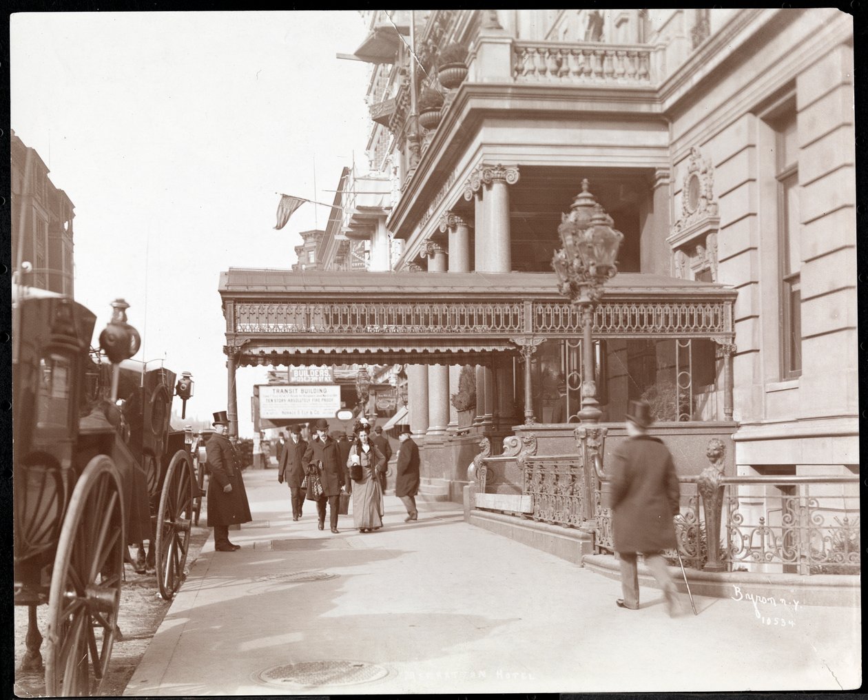 View of the Hotel Manhattan at 42nd Street and Madison Avenue, New York by Byron Company