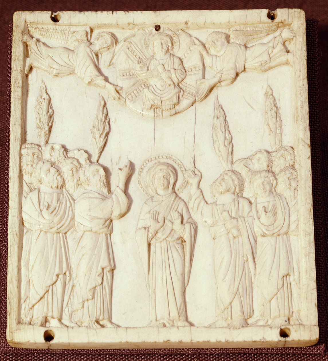 Plaque depicting the Ascension, probably from a book cover, early 11th century by Byzantine