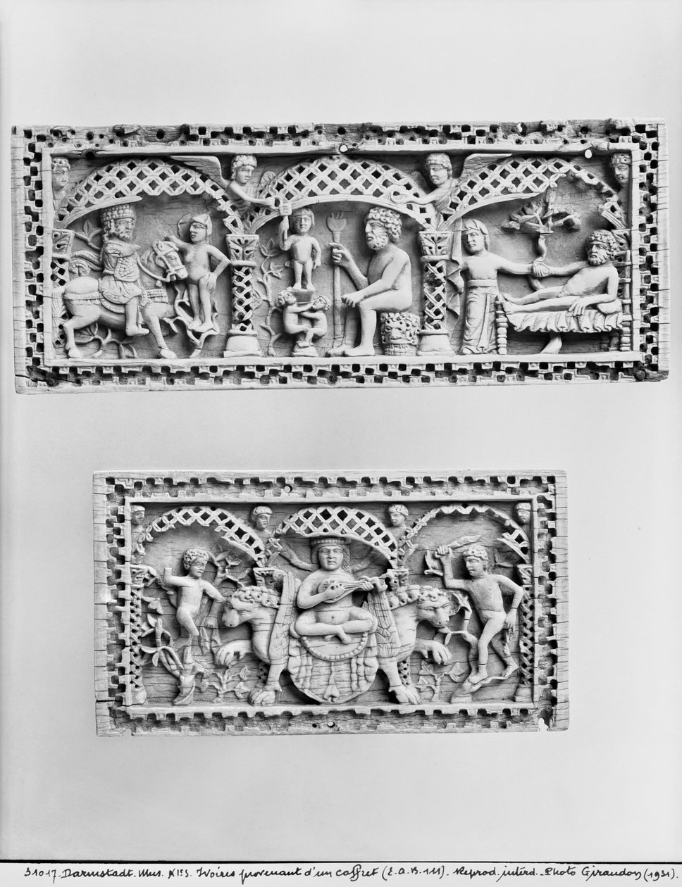 Two plaques from a chest by Byzantine