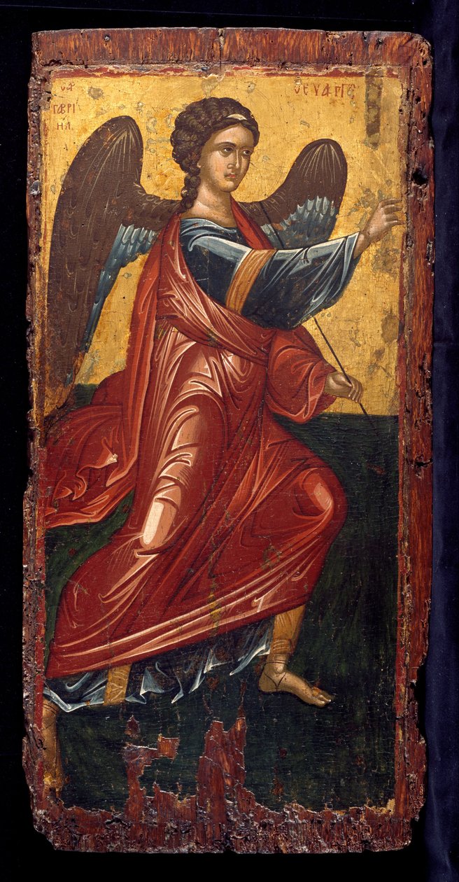The Archangel Gabriel, from an Annunciation scene on the King