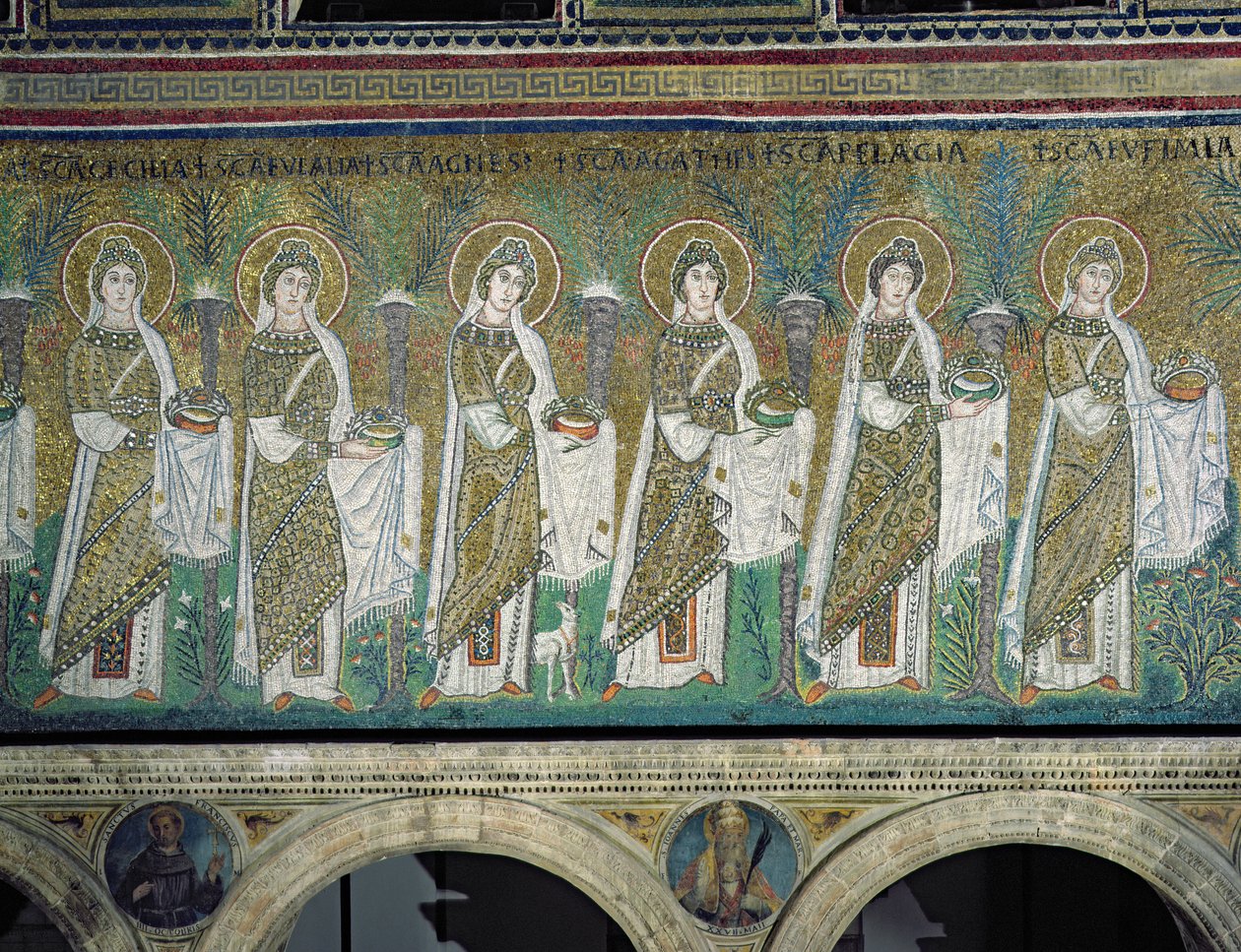 Group of Virgin Martyrs by Byzantine School