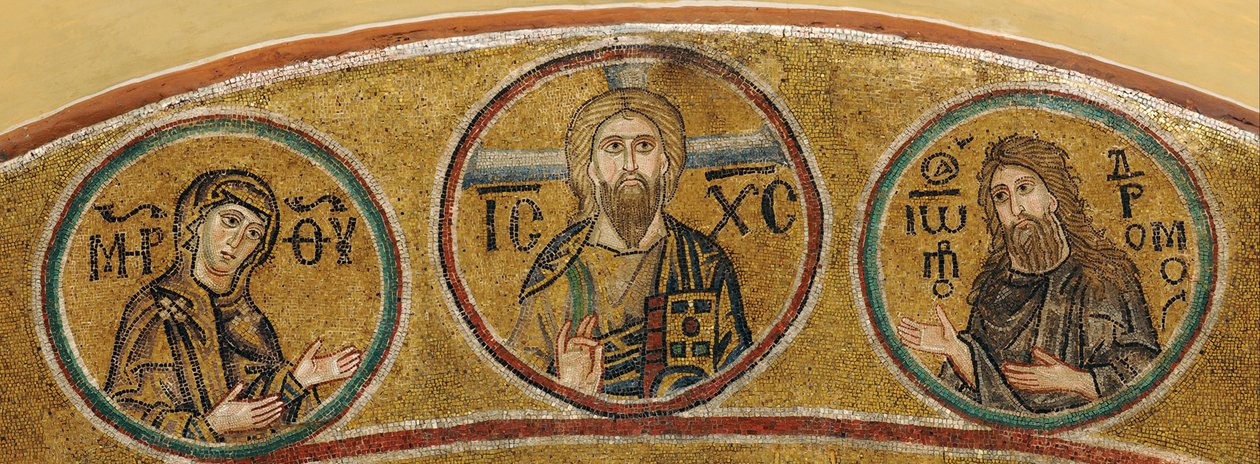 Deesis: Christ, the Virgin Mary and John the Baptist by Byzantine Byzantine