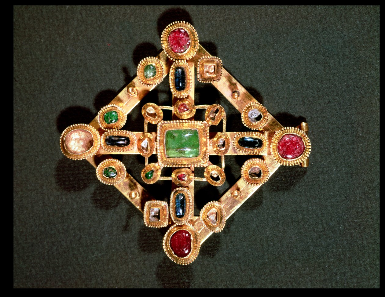 Brooch in the form of a Greek cross by Byzantine School