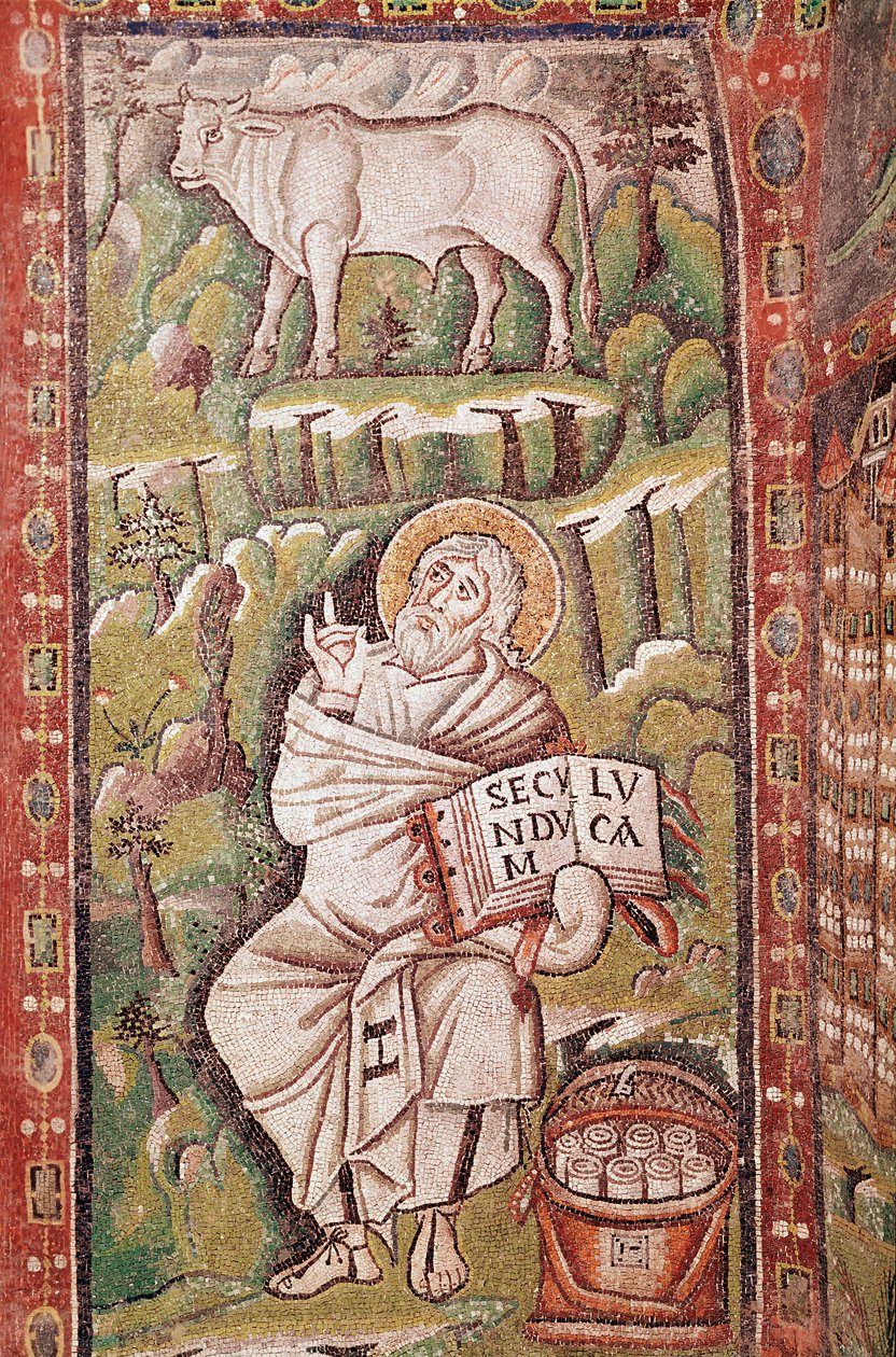 Luke the Evangelist (mosaic detail) by Byzantine School