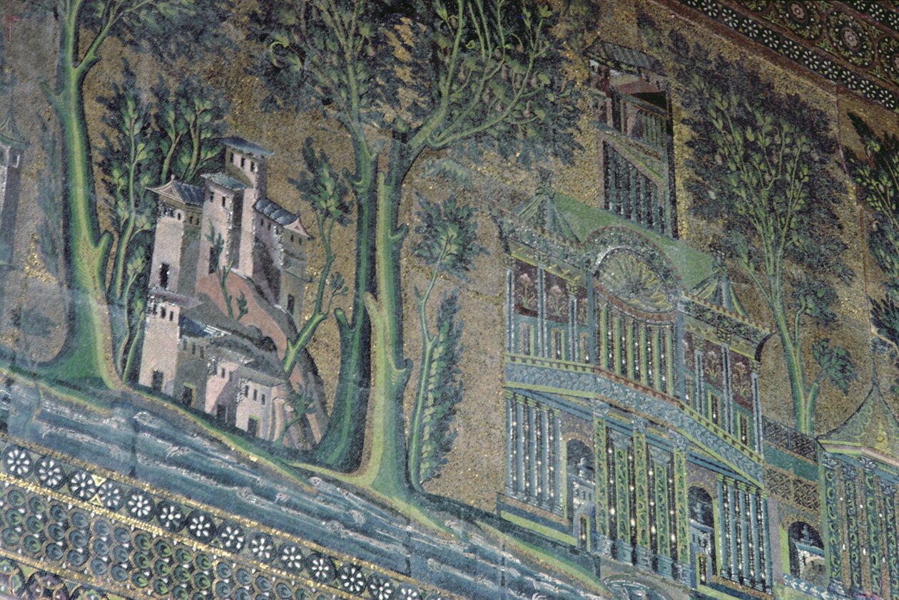 Mosaics on the West portico, 8th century by Byzantine School