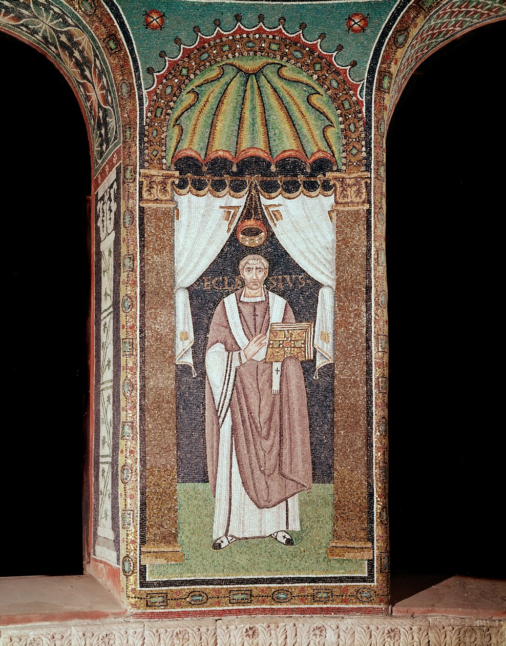 The bishop ecclesia (detail) by Byzantine School