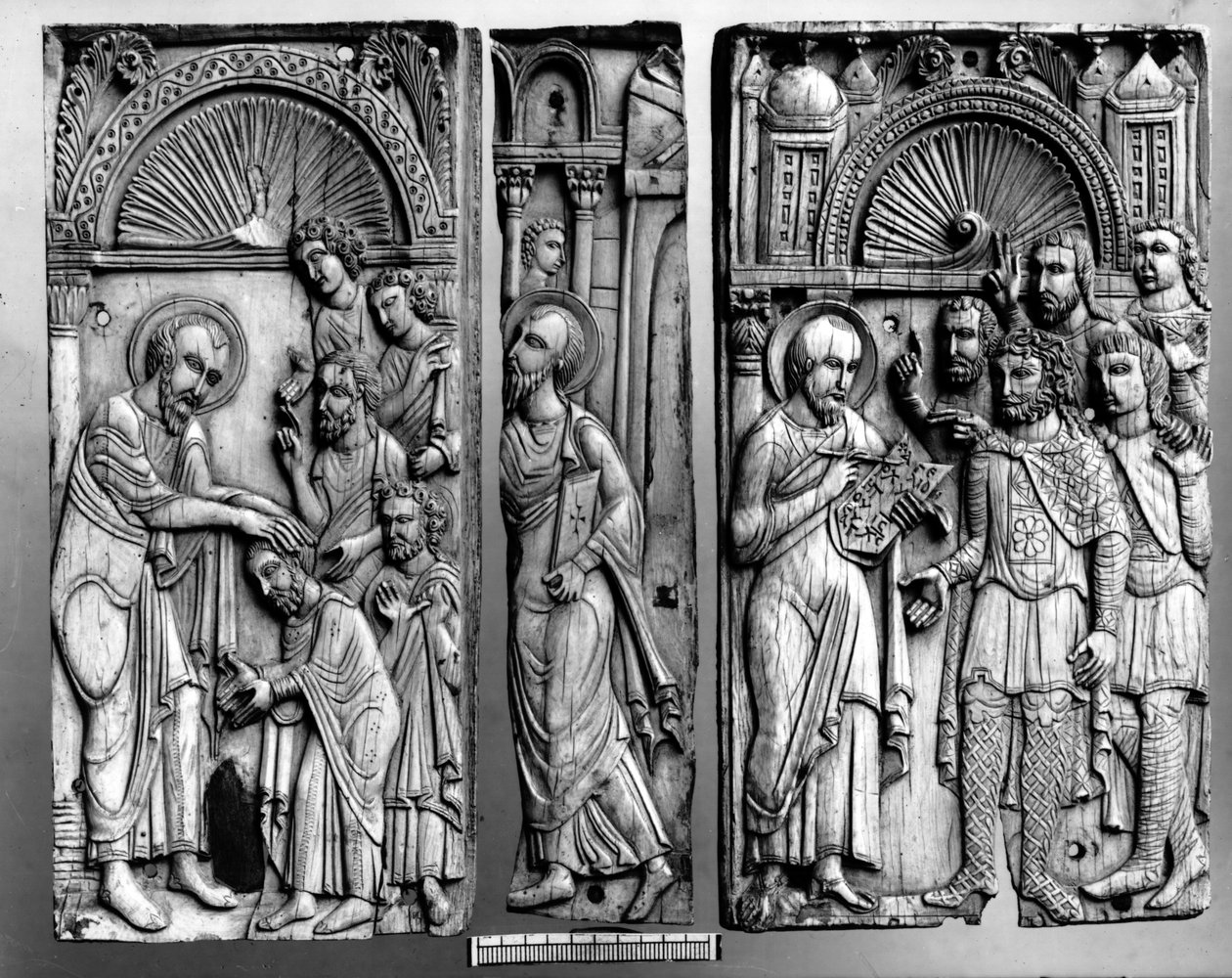 Three Plaques from the Throne Said to be from Grado, 6th-7th or 11th Century by Byzantine School