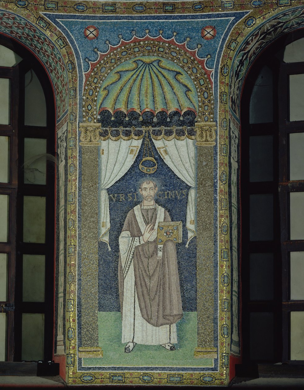 Ursicino, a Bishop of Ravenna by Byzantine School