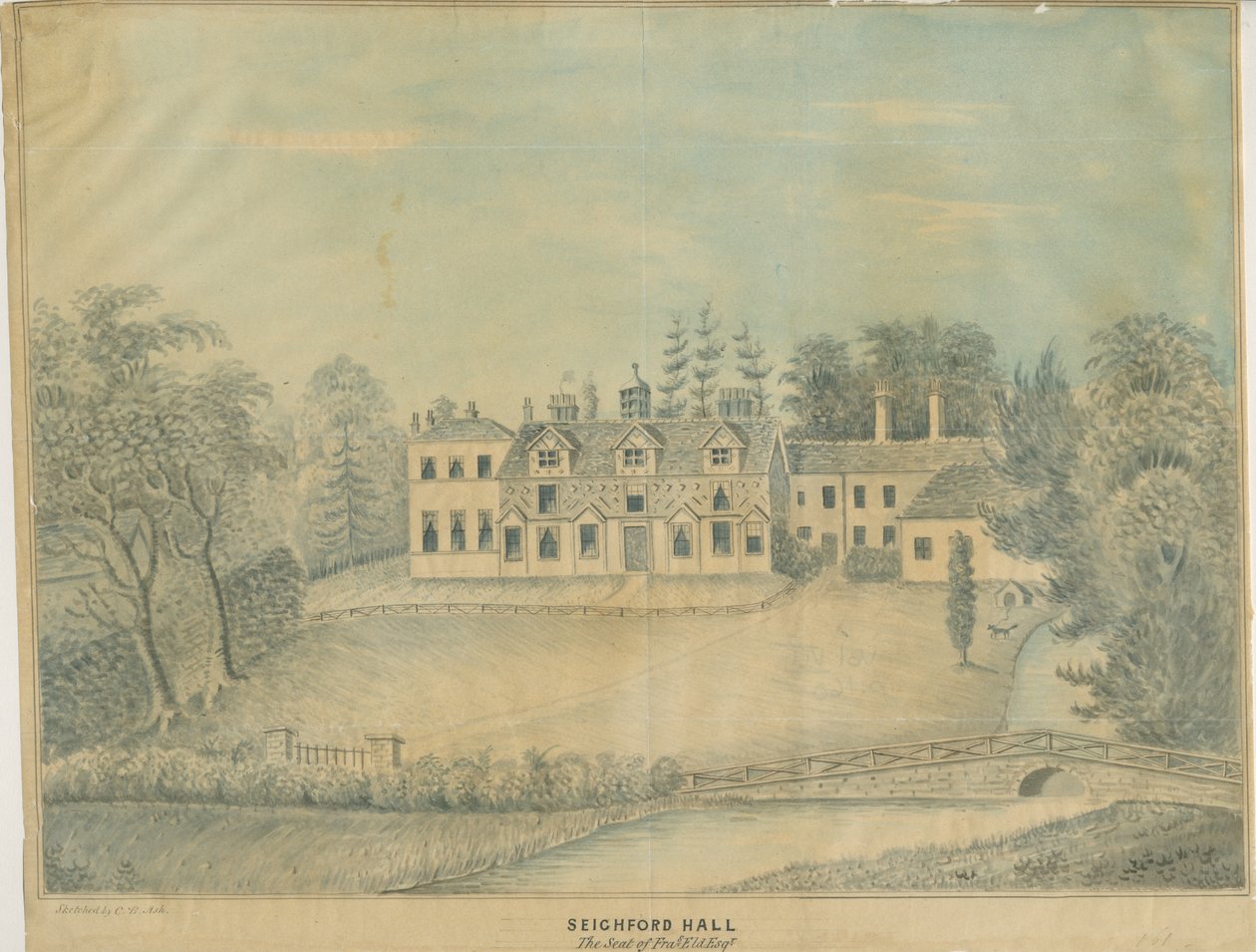 Seighford Hall by C.B Ash