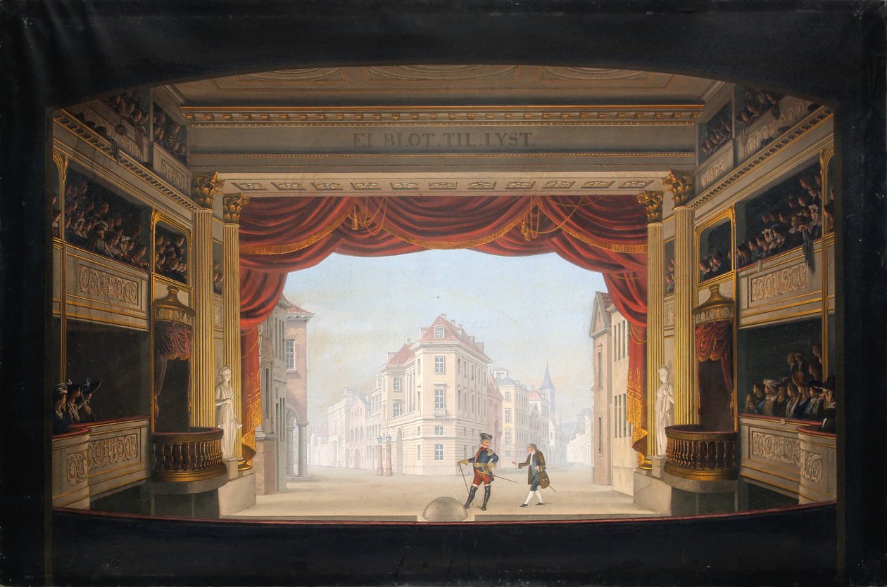 The Interior of the Royal Theatre during the Performance of Jacob v. Thyboe by C.F. Christensen