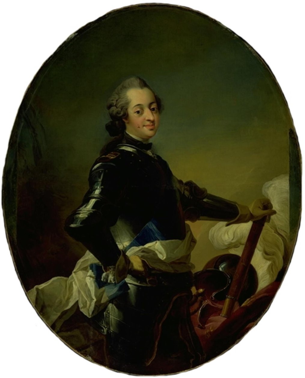 Portrait of Frederik V in Armor by C.G. Pilo