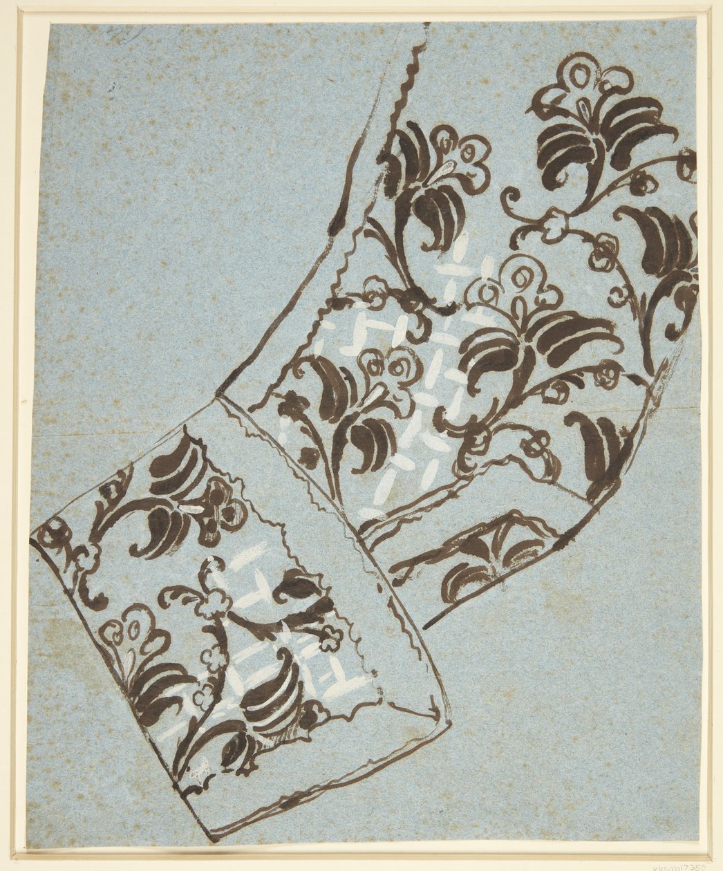 Sleeve Study for the Elephant Order Costume. Likely for Portrait of A. G. Moltke by C.G. Pilo