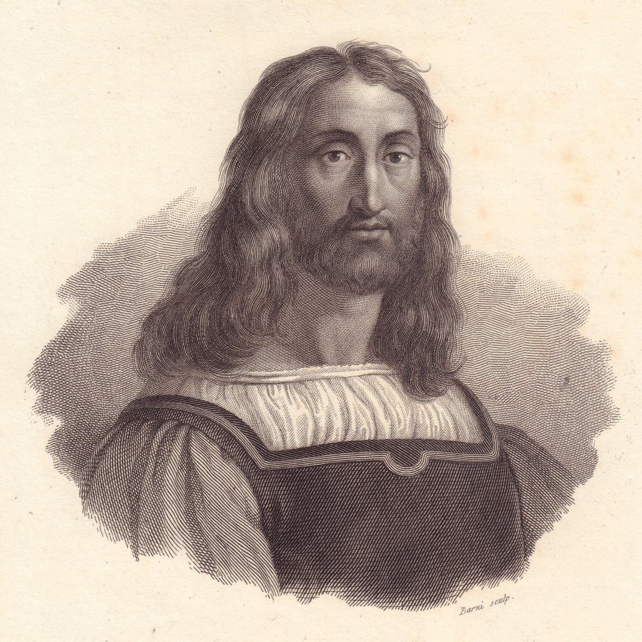 Portrait of Italian Engraver Marcantonio Raimondi by J.B. and Brown J. Rowbotham