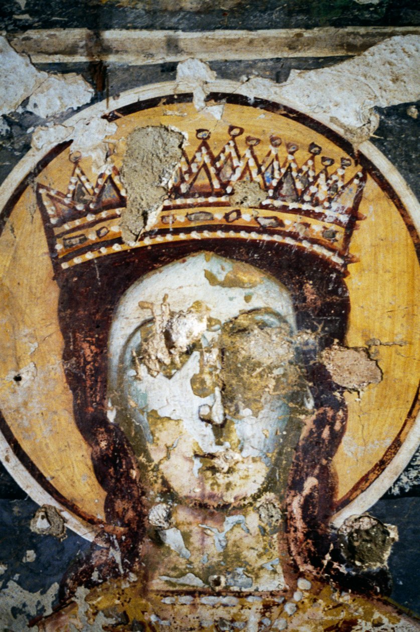 Saint, fresco in Church of Agios Ioannis Prodromos by J.B. and Brown J. Rowbotham