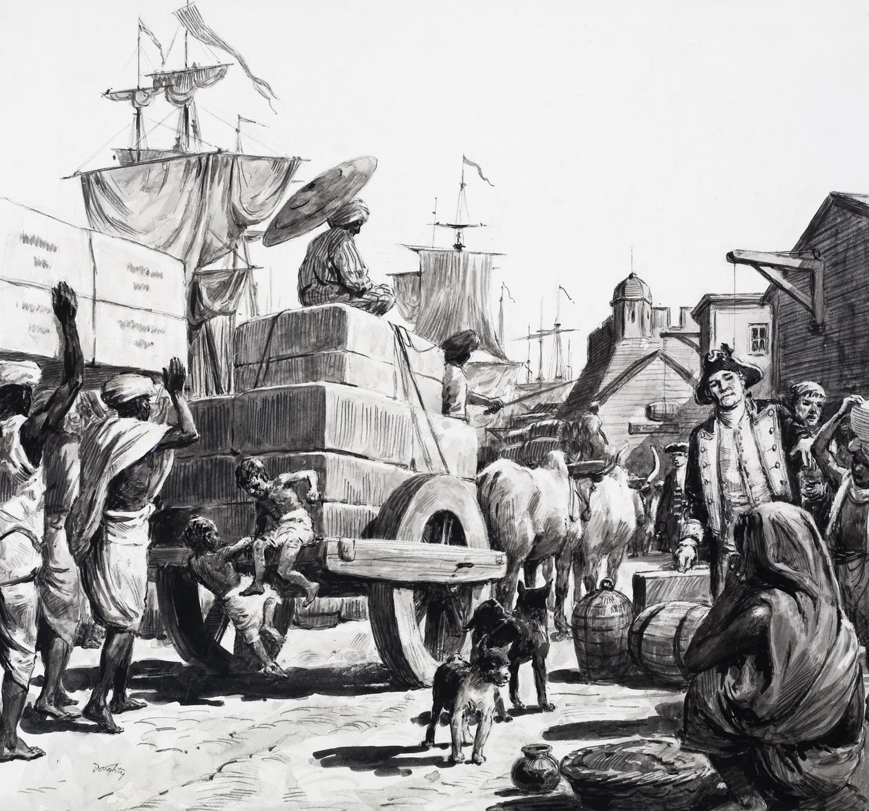 A Delivery of Goods to the East India Company