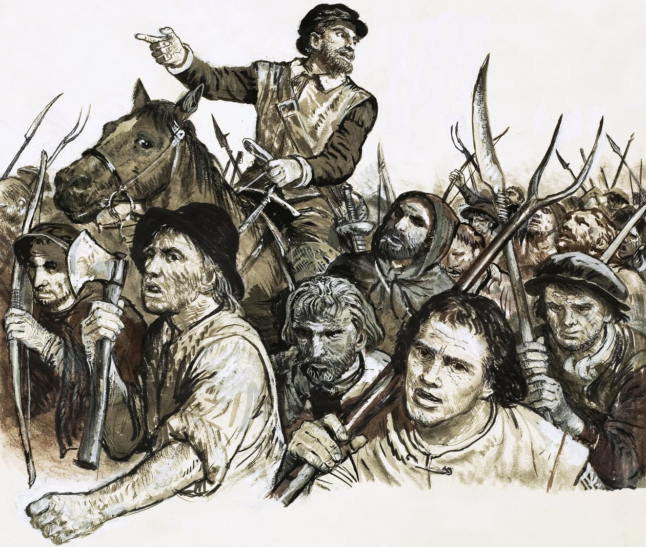 Robert Kett leading a peasants