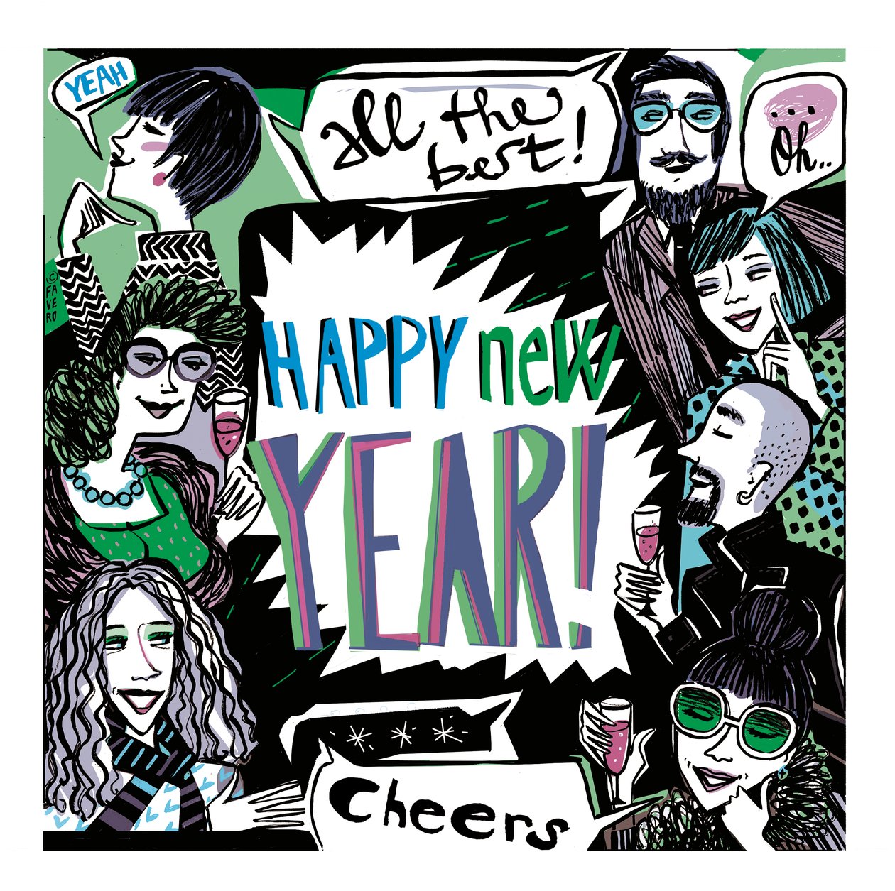 Happy New Year by COSTANZA FAVERO