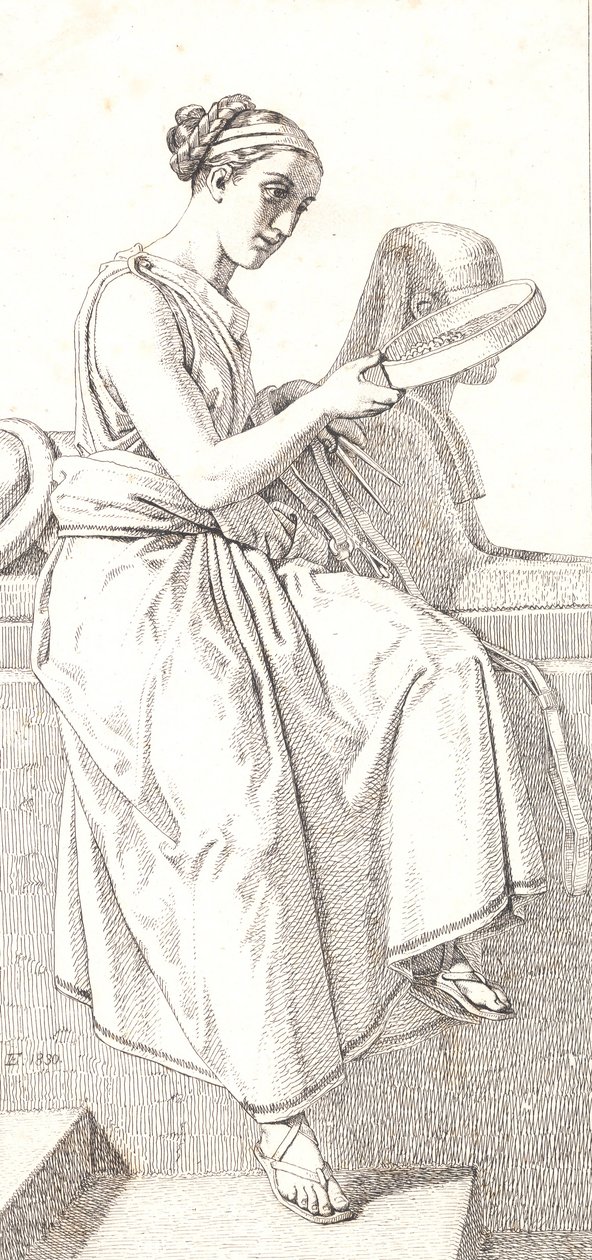 Reason. Allegorical Figure by Christoffer Wilhelm Eckersberg