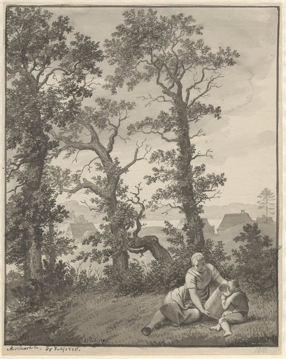 From the Area Around Skjoldnæsholm by Christoffer Wilhelm Eckersberg