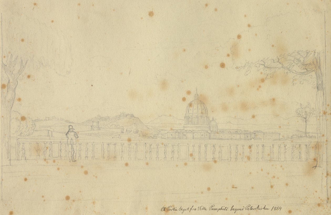 View from Villa Pamphili towards St. Peter